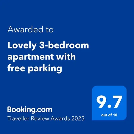 Lovely 3-bedroom With Free Parking Apartment